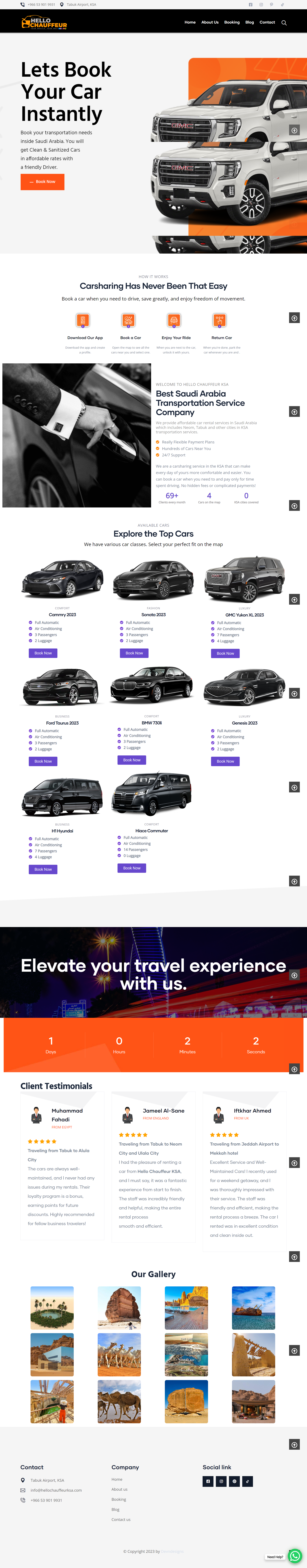 HelloChauffeur Website